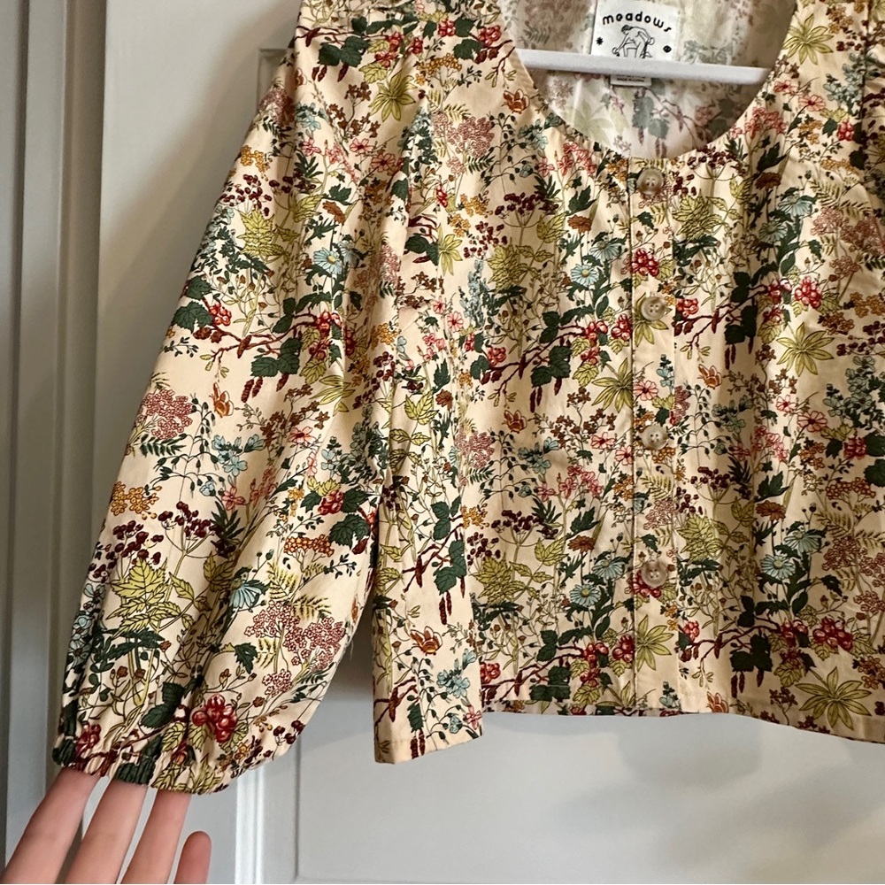 NEW MEADOWS Floral Blouse,‎ Sz S - Picture 8 of 13